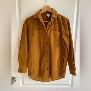 J. Crew Corduroy Shirt Jacket Size XXS
